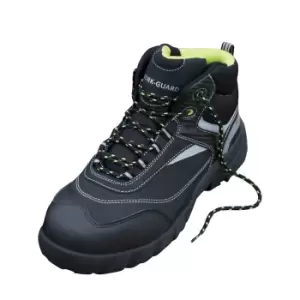 Image of Result Workguard Mens Blackwatch Lace-Up Safety Boots (10 UK) (Black/Silver)