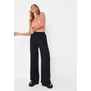 Missguided Wide Leg Palazzo Trouser - Black