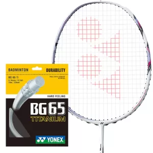 image of Yonex BG65 Badminton String - White