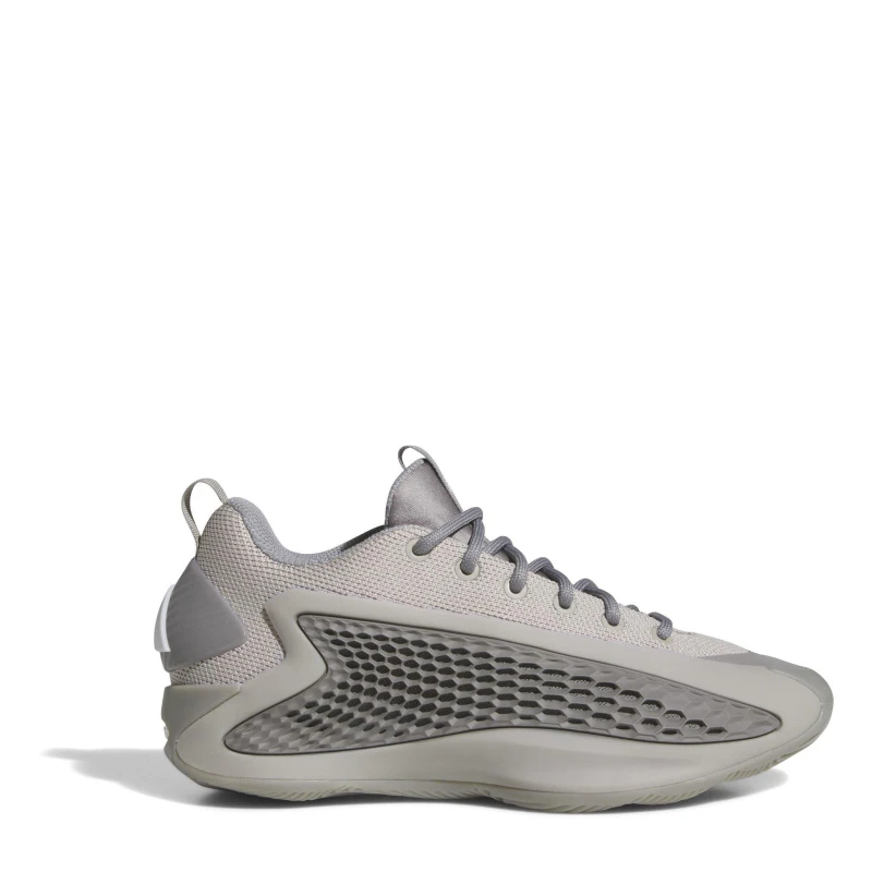 Image of adidas Unisex Kids A Edwards Basketball Trainers Metal Grey/Wht unisex 5 (38)
