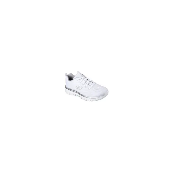 Image of Skechers Womens Graceful Get Connected Sports Trainers UK Size 4 (EU 37) White/Silver SKE1168-WSL-4