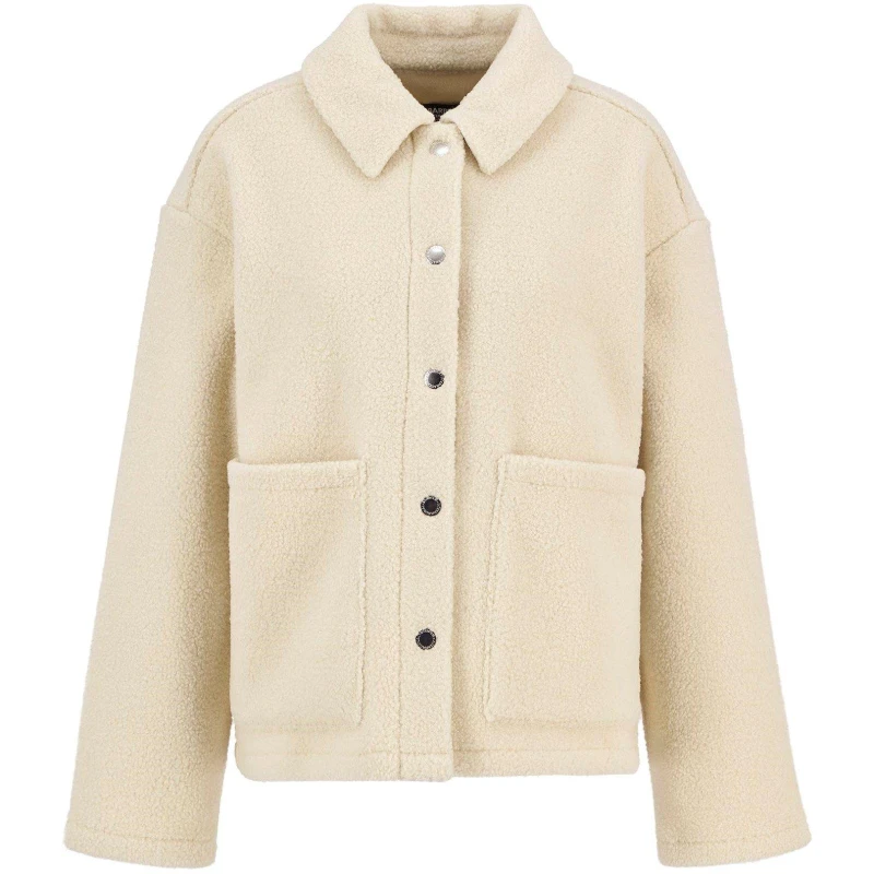 Image of Barbour International Womens Rae Overshirt Bone White female 14 (L)