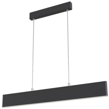 image of Maytoni Lighting - Step Integrated LED Linear Ceiling Pendant Lamp Black