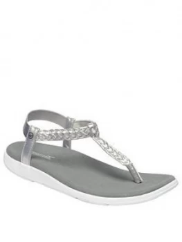 image of Regatta Santa Luna Sandal - Silver, Size 3, Women