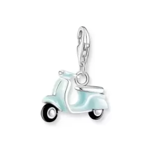 THOMAS SABO Silver Mint Green Scooter Charm