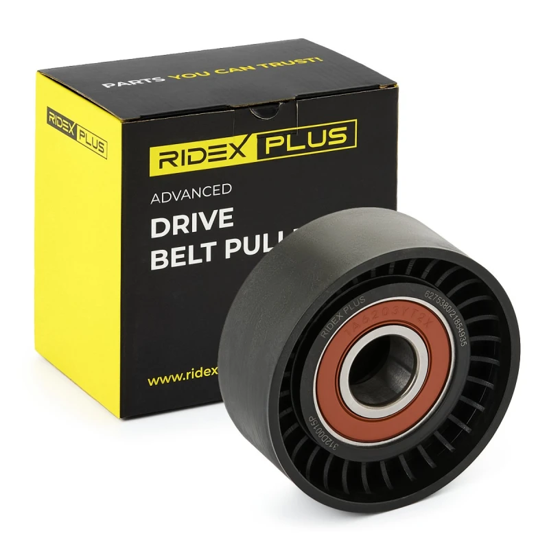 Image of RIDEX PLUS Deflection / guide pulley, V-ribbed belt RIDEX PLUS 312D0015P