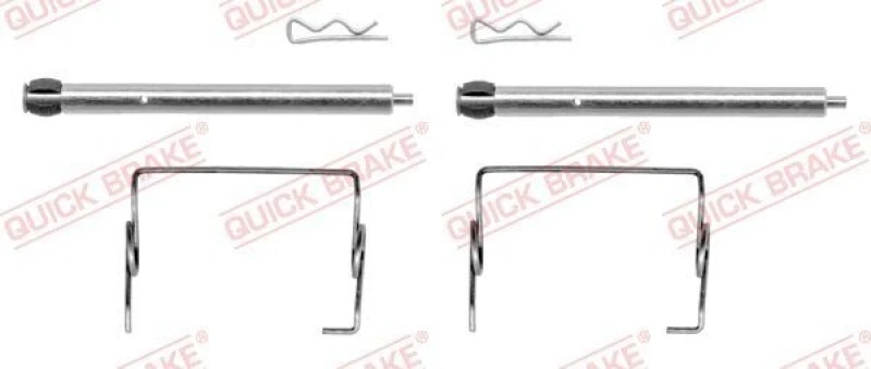 Image of QUICK BRAKE Brake pad fitting kit QUICK BRAKE 109-1267