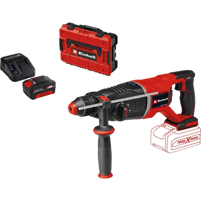 Image of Einhell Professional TP-HD 18/26 D Li BL 18v Cordless Brushless SDS Plus Drill TP-HD 18/26 D Li BL Batteries: 1 x 4ah Li-ion