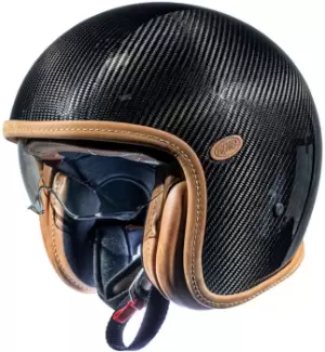 Image of Premier Vintage Platinum Edt. Carbon Jet Helmet Size M carbon, Size M