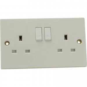 image of Smj 2 Gang 13Amp Switched Socket 240v