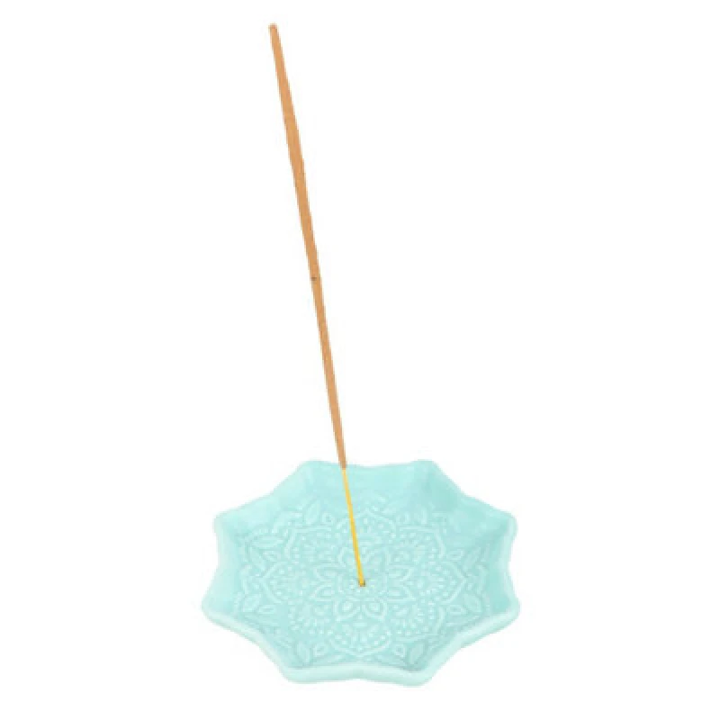 Image of Something Different Something Different Mandala Incense Stick Holder in Blue Blue One Size Unisex 5063574402057