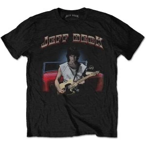 Image of Jeff Beck - Hot Rod Unisex Large T-Shirt - Black