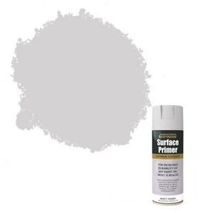 image of Rust-Oleum Grey Matt Finish Surface Primer Spray Paint 400ml