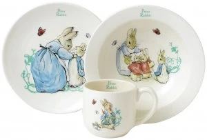 Beatrix Potter Peter Rabbit Three Piece Nursery Set.