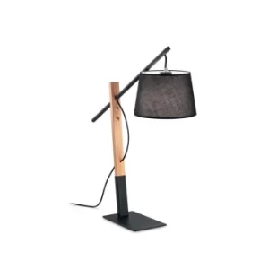 Image of Eminent Indoor Table Lamp 1 Light Black, E27