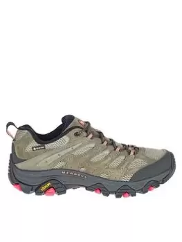 image of Merrell Womens Moab 3 Gore-Tex Hiking Shoes - Green, Size 4, Women