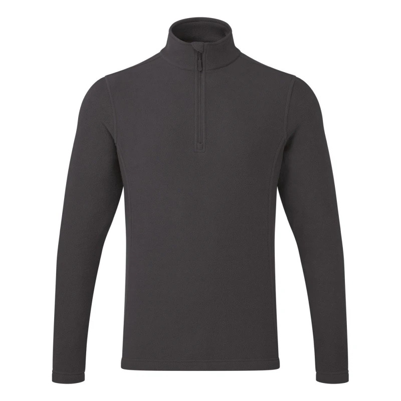 Image of Premier Premier Men Recyclight Quarter Zip Fleece in Dark Grey Size: X-Small Dark Grey XS Male 5063425889570