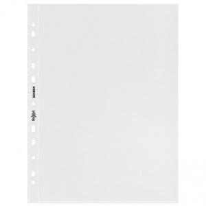 Image of Rexel Quality A4 Punched Pockets; Embossed; Pack of 50 - Outer carton