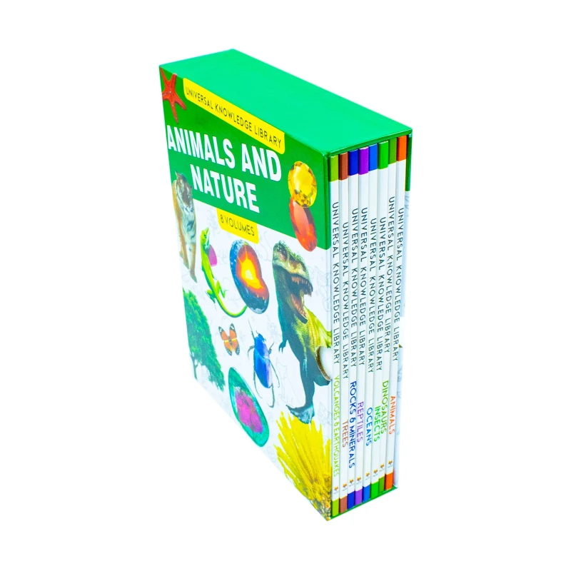 Image of Universal Knowledge Library Animals and Nature 8 Volumes Books Collection Set Fox Eye Publishing Books
