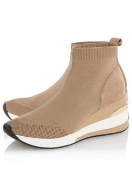 Dune London Engel Wedge Trainer - Camel, Camel, Size 3, Women