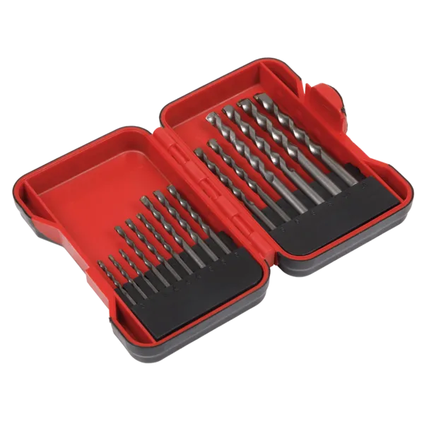 Image of Genuine SEALEY S01089 Drill Bit Set 15pc - Masonry