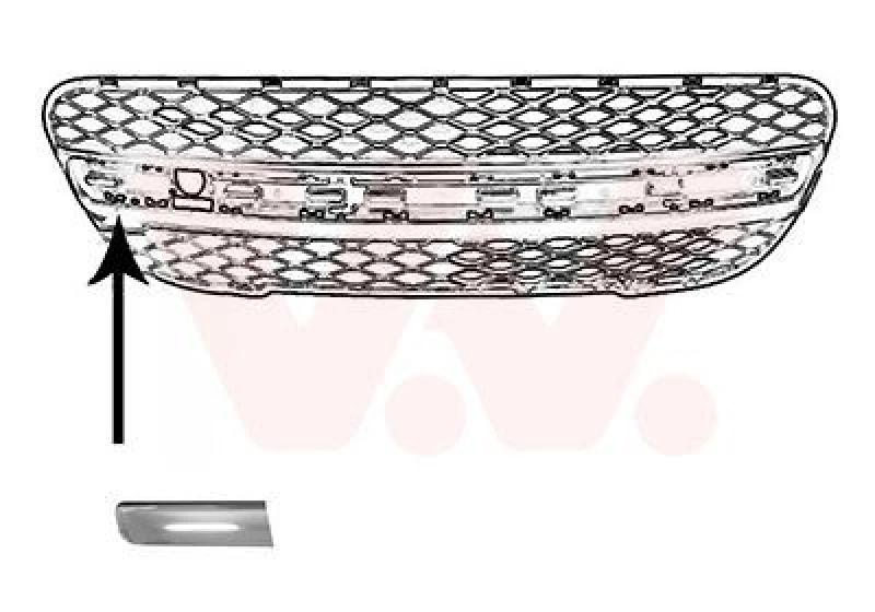 Image of VAN WEZEL Bumper cover VAN WEZEL 4020582