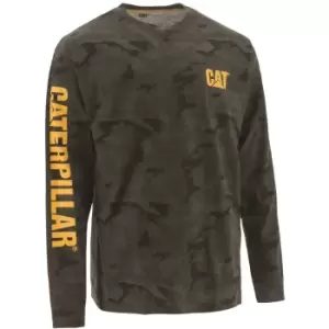 Image of Caterpillar Mens Trademark Banner Long Sleeve T Shirt XXL - Chest 50 - 53' (127 - 132cm)