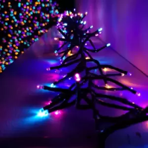 Image of 1152 LED 6.7m Premier Christmas Outdoor 8 Function Cluster Brights in Rainbow