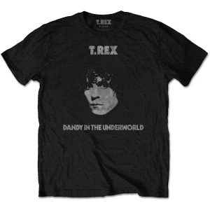 Image of T-Rex - Dandy Unisex Large T-Shirt - Black