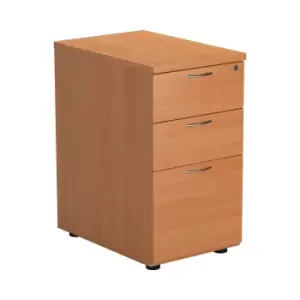 Image of Desk High 3 Drawer Pedestal - 600 Deep - Beech Version 2