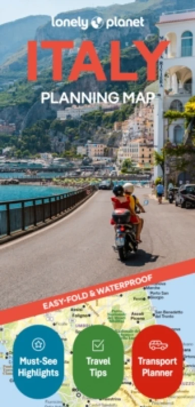 Image of Lonely Planet Italy Planning Map : Durable, Waterproof, Easy-Fold Travel Map with Attractions, Itineraries & Transport Guide Handy Slipcase for Italy
