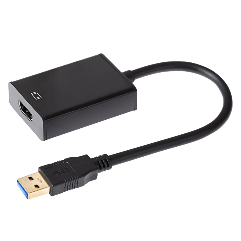 Image of Maplin USB-A to HDMI Adapter V3.0 with 15cm Cable