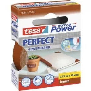 Image of tesa PERFECT 56341-00034-03 Cloth tape tesa extra Power Brown (L x W) 2.75 m x 19mm