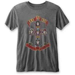 image of Guns N' Roses - Appetite for Destruction Unisex Large T-Shirt - Grey