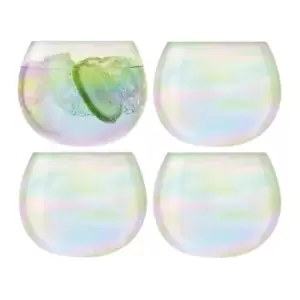 image of LSA Bubble Rocking Tumbler - Set of 4 - Clear