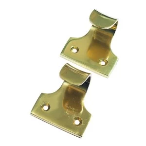 Wickes Sash Window Lift Handle - Brass 50mm Pack of 2