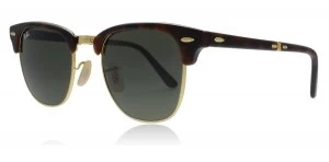Image of Ray-Ban 2176 Clubmaster Folding Sunglasses Tortoise 990