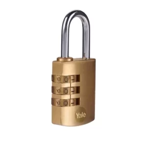 image of Yale Brass Combination 30mm Padlock