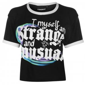 image of Cosmic Cropped T Shirt Ladies - Strange Unusal