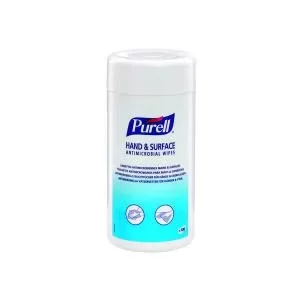 image of Purell HandSurface Antimicrobial Wipes Tub Pack of 100 92100-12-EEU