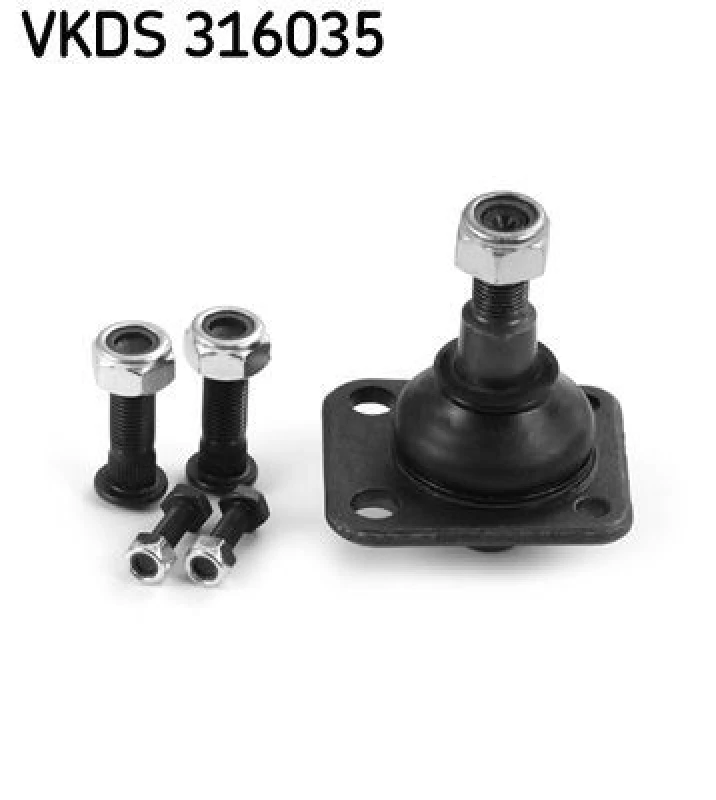 Image of SKF VKDS 316035 Ball joint with synthetic grease Support-/Steering Link (2462)