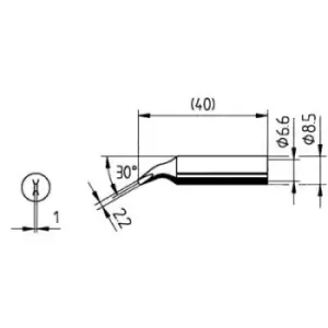 image of Ersa 0842JD Soldering tip Chisel-shaped, straight Content