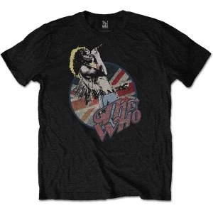 image of The Who - Roger Vintage Pose Unisex Large T-Shirt - Black