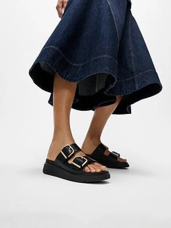Image of FitFlop Womens wedge sandals FitFlop Gen-FF Noir Female 36