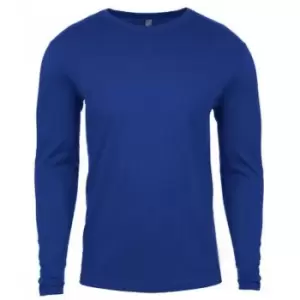 Image of Next Level Mens Long-Sleeved T-Shirt (L) (Royal Blue)