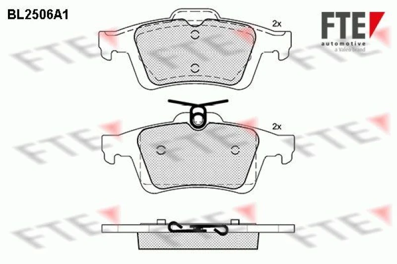 Image of Brake pad set FTE 9010769