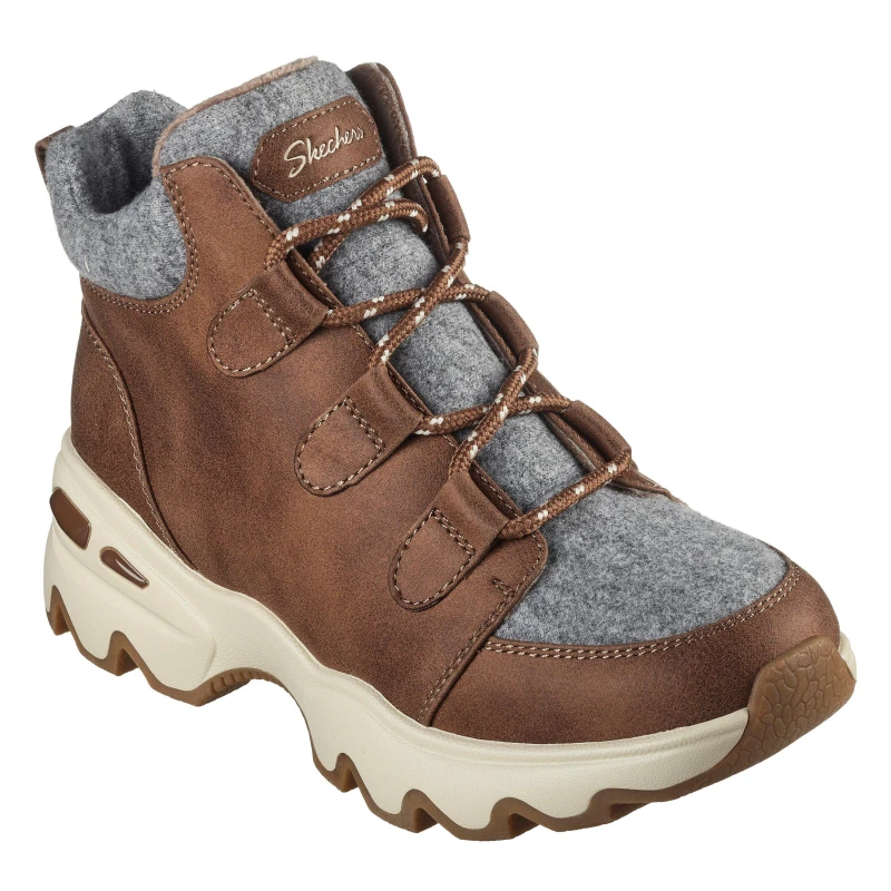 Image of Skechers Womens Biglug Non Waterproof Walking Shoes Chesnut female 2 (35)