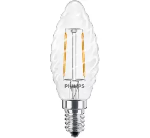 Image of Philips 2W LEDCandle E14 SES Candle Very Warm White - 57411900