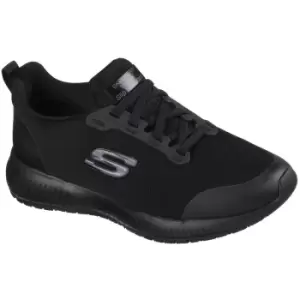 Image of Skechers Womens Squad Slip Resistant Lace Up Safety Trainers UK Size 5 (EU 38)