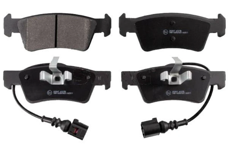 Image of SWAG 30 91 6669 Brake pad set Rear Axle, incl. wear warning contact, with piston clip Brake Pad Set,disc brake (402)